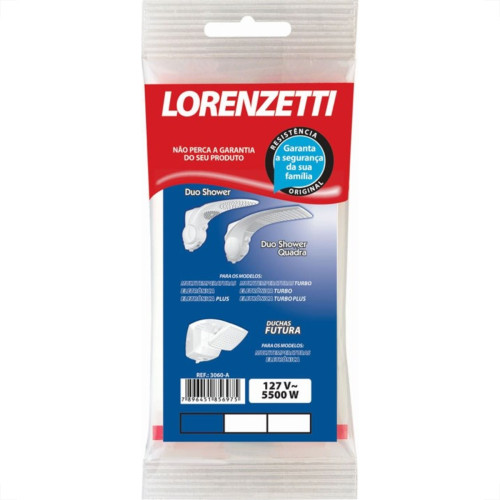 Resistencia Lorenzetti Duo Shower Universal 127V 5500W 3060A Resistencia Lorenzetti Duo Shower Universal 127V 5500W 3060A