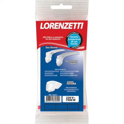 Resistencia Lorenzetti Duo Shower Universal 220V 7500W 3060C Resistencia Lorenzetti Duo Shower Universal 220V 7500W 3060C