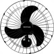 Ventilador Parede Ventisol 60Cm Preto 127V 147W 490
