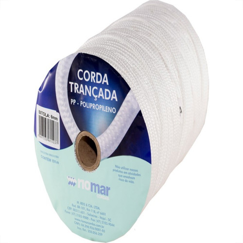 Corda Polipropileno Trancada Riomar 06Mm Branca+-191M Corda Polipropileno Trancada Riomar 06Mm Branca+-191M