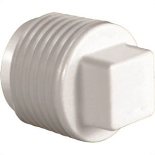Plug Branco Krona Rosca Rosca 1.1/4'' 297 - Kit C/20  Plug Branco Krona Rosca Rosca 1.1/4'' 297 - Kit C/20