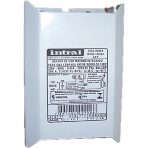 Reator Intral Vapor Sodio Interno 150W Ignitor+Capacitor Alto Fator 908