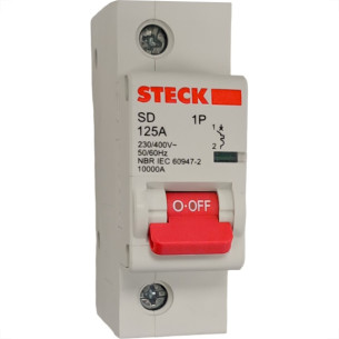 Disjuntor Steck Din Unipolar125A Sd1 C Sdd1C125