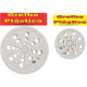 Grelha Plastica Overtime Redonda Branca Com Fecho 10 180001 Grelha Plastica Overtime Redonda Branca Com Fecho 10 180001