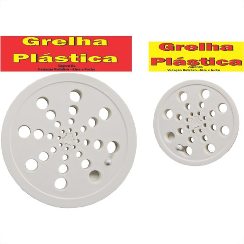 Grelha Plastica Overtime Redonda Branca Com Fecho 15 180002 Grelha Plastica Overtime Redonda Branca Com Fecho 15 180002