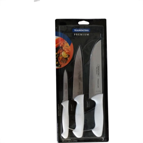 Faca Tramontina Cozinha Inox 3 Pecas 