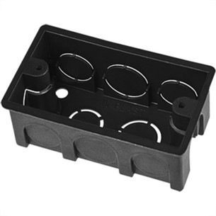 Caixinha Luz Plastica 4X2 Ivplast Preta - Kit C/100
