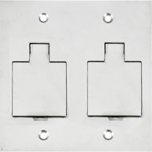 Placa Piso Inox 4X4 Unha 2 Telebras Pi442Tb Placa Piso Inox 4X4 Unha 2 Telebras Pi442Tb