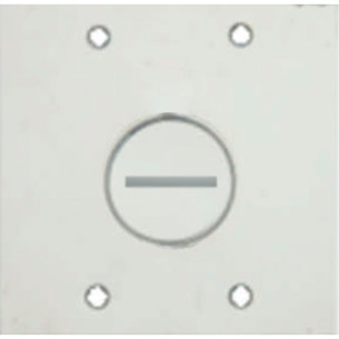 Placa Piso Inox 4X4 Para 1 Rosca Pi44Ro Placa Piso Inox 4X4 Para 1 Rosca Pi44Ro