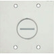 Placa Piso Inox 4X4 Para 1 Rosca Pi44Ro