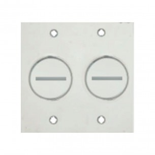 Placa Piso Inox 4X4 Para 2 Rosca Pi442Ro