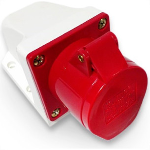 Tomada 3 Polos +Terra Jng 380V 16A Vermelha 52866 Tomada 3 Polos +Terra Jng 380V 16A Vermelha 52866