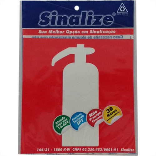 Placa Sinalizacao Pvc 15X15 ''Extintor Incendio'' Fluorescente 350Ad Placa Sinalizacao Pvc 15X15 ''Extintor Incendio'' Fluorescente 350Ad