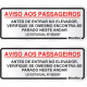 Placa Sinalizacao Aluminio 15X06 ''Aviso Elevador'' 2 Pecas 120Bk Placa Sinalizacao Aluminio 15X06 ''Aviso Elevador'' 2 Pecas 120Bk