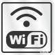Placa Sinalizacao Aluminio 15X15 ''Internet Wi-Fi'' 120Bc Placa Sinalizacao Aluminio 15X15 ''Internet Wi-Fi'' 120Bc