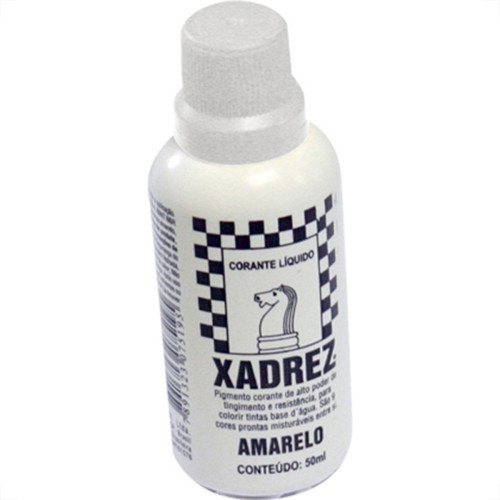 Corante Xadrez Branco 50Ml Para Tinta - Kit C/12