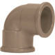 Cotovelo Marrom Amanco Liso/Liso 90''X 40Mm 11673 - Kit C/10 Cotovelo Marrom Amanco Liso/Liso 90''X 40Mm 11673 - Kit C/10
