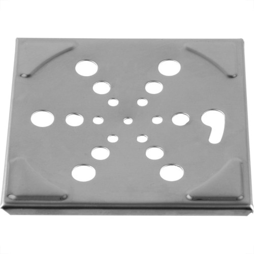 Grelha Inox Hidrolar Quadrada 10Cm Fixa 30585 Grelha Inox Hidrolar Quadrada 10Cm Fixa 30585
