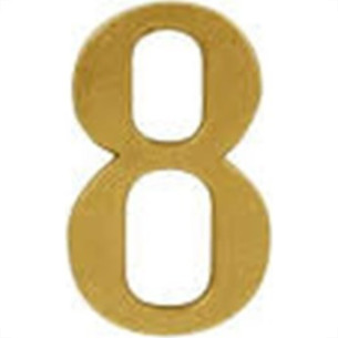 Numero Colonial Pvc Caiado 8 - Kit C/10
