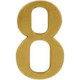 Numero Colonial Pvc Caiado 8 - Kit C/10