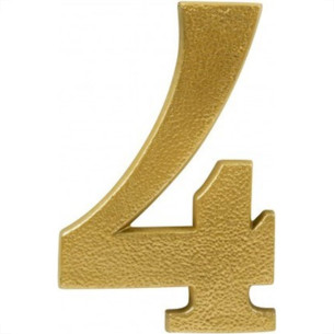 Numero Colonial Pvc Apartamento Caiado 4 - Kit C/10