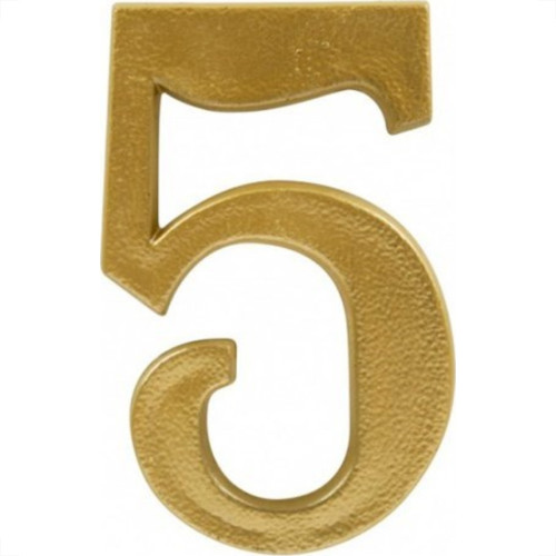 Numero Colonial Pvc Apartamento Caiado 5 - Kit C/10