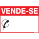 Placa Sinalizacao Pvc 20X30 ''Vende-Se'' 250Cn Placa Sinalizacao Pvc 20X30 ''Vende-Se'' 250Cn