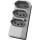 Tomada Barra Perlex Tripla 2 Polos +Terra 10A Cinza 2100/2 Tomada Barra Perlex Tripla 2 Polos +Terra 10A Cinza 2100/2