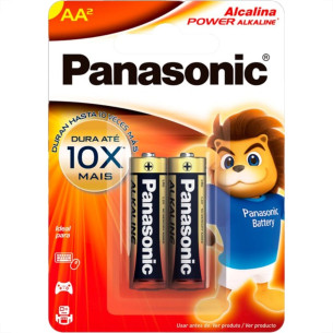 Pilha Panasonic Alcalina Pequena Aa Cartela 2 Pecas Lr6Xab/2B192