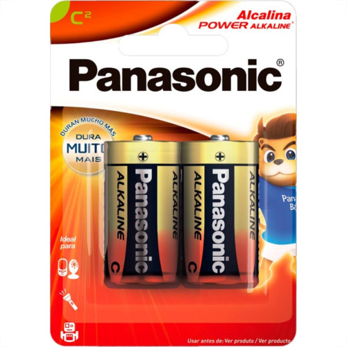 Pilha Panasonic Alcalina Media Cartela 2 Pecas Lr14Xab/2B Pilha Panasonic Alcalina Media Cartela 2 Pecas Lr14Xab/2B