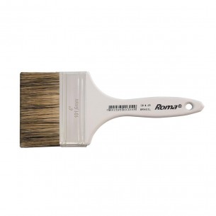 Pincel Trincha Pintura Roma 312 X 1/2'' Sintetica Branca 312 001 - Kit C/12