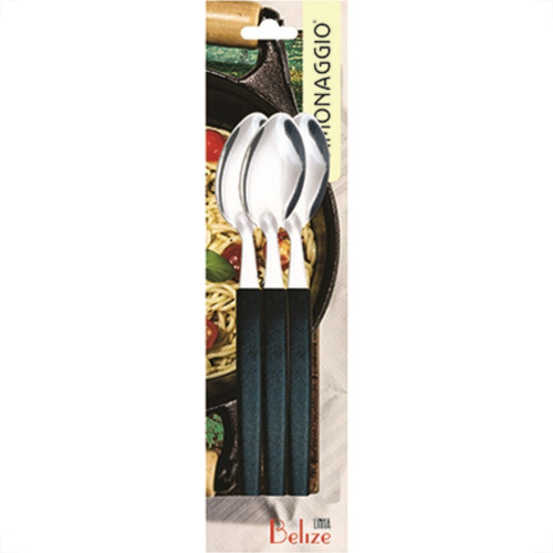Colher Simonaggio Sobremesa Belize 3 Pecas Preta 101.103.0102.002