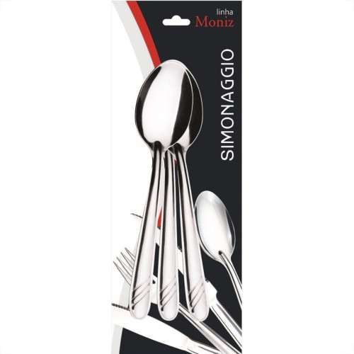 Colher Simonaggio Sobremesa Moniz3Pecas Inox 200.103.0102.300 Colher Simonaggio Sobremesa Moniz3Pecas Inox 200.103.0102.300