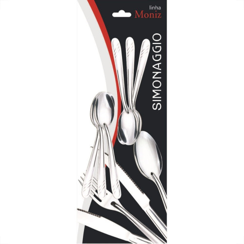 Colher Simonaggio Cafe Moniz 6Pecas Inox 200.106.0105.300 Colher Simonaggio Cafe Moniz 6Pecas Inox 200.106.0105.300