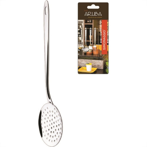 Escumadeira Simonaggio Aruba Inox Grande 260.441.0412.300 Escumadeira Simonaggio Aruba Inox Grande 260.441.0412.300