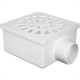 Ralo Sifonado Krona 100X52X40 Quadrada Branco 931 Ralo Sifonado Krona 100X52X40 Quadrada Branco 931