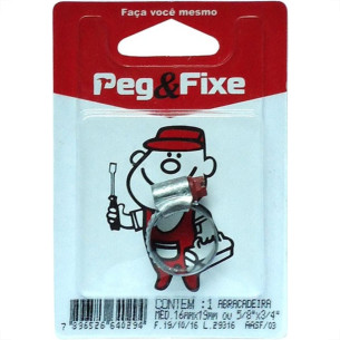 Cartela Abracadeira Rosca Sem Fim (B)5/8 X 3/4'' Peg&Fixe Com 1 Peca Aasf/03