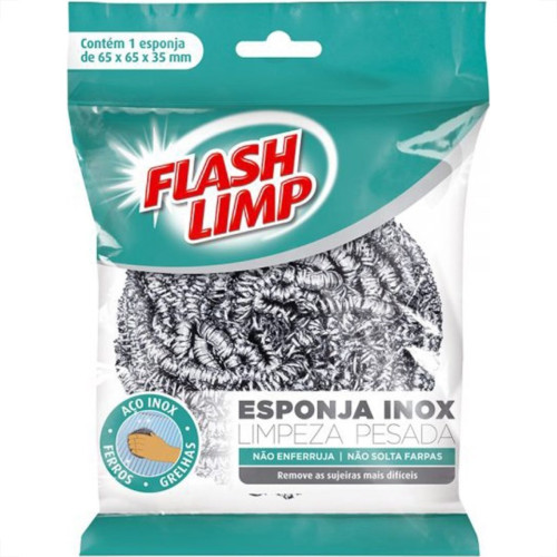 Esponja Flashlimp Para Limpeza Pesada Ea1409 Esponja Flashlimp Para Limpeza Pesada Ea1409