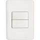 Conjunto Perlex Aros 4X2 Branco Com Placa(2Paralelos) 7382P Conjunto Perlex Aros 4X2 Branco Com Placa(2Paralelos) 7382P
