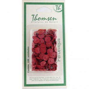 Percevejo Thomsen Vermelho Cartela Com 100 Pecas Pc-031