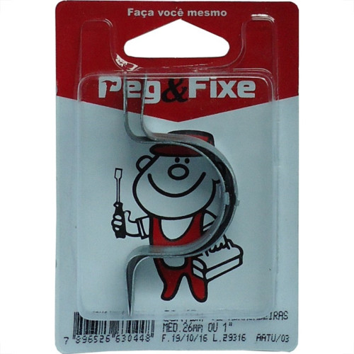 Cartela Abracadeira Tipo U 1'' Peg&Fixe Com 2 Pecas Aatu/03 Cartela Abracadeira Tipo U 1'' Peg&Fixe Com 2 Pecas Aatu/03