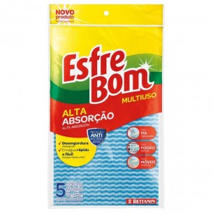 Pano Limpeza Esfrebom/Sekito Multiuso Azul Blister 49055