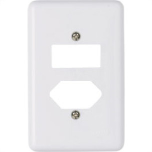 Placa Ilumi Stylus 4X2 (1 Saida+Tomada) 20420