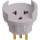 Pino Adaptador (Entrada =3 Redondo/Saida =2 Universal+Redondo) Ilumi Cinza 1209Pct - Kit C/10 Pino Adaptador (Entrada =3 Redondo/Saida =2 Universal+Redondo) Ilumi Cinza 1209Pct - Kit C/10