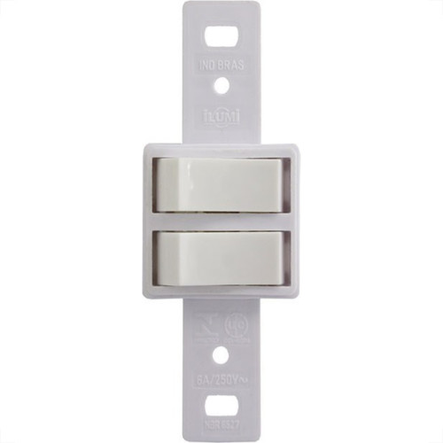Conjunto Ilumi Stylus 4X2 Branco Sem Placa (2Simples) 20180