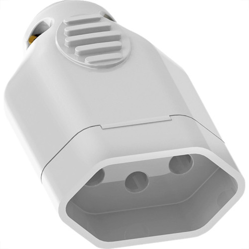 Pino Femea 2 Polos+Terra Ilumi 20A Branco 1442Pct - Kit C/10 Pino Femea 2 Polos+Terra Ilumi 20A Branco 1442Pct - Kit C/10