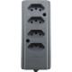 Tomada Barra Interneed (G) Quadrupla 10A 2 Polos +Terra Cinza 66323