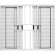 Janela Veneziana 6 Folhas Hikari Branca 1 X 2M Com Grade Vc37 Janela Veneziana 6 Folhas Hikari Branca 1 X 2M Com Grade Vc37
