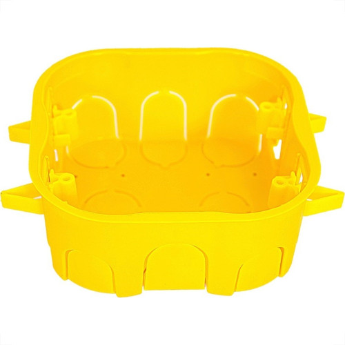 Caixinha Luz Plastica 4X4 Mondiale Amarela Drywal 6000 - Kit C/10 Caixinha Luz Plastica 4X4 Mondiale Amarela Drywal 6000 - Kit C/10