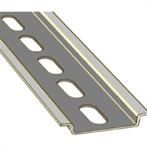Suporte Disjuntor Din Trilho Perfurado 20Cm Inox Baixo T3898 Suporte Disjuntor Din Trilho Perfurado 20Cm Inox Baixo T3898